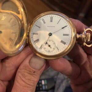 Gold Waltham Pocket Watch